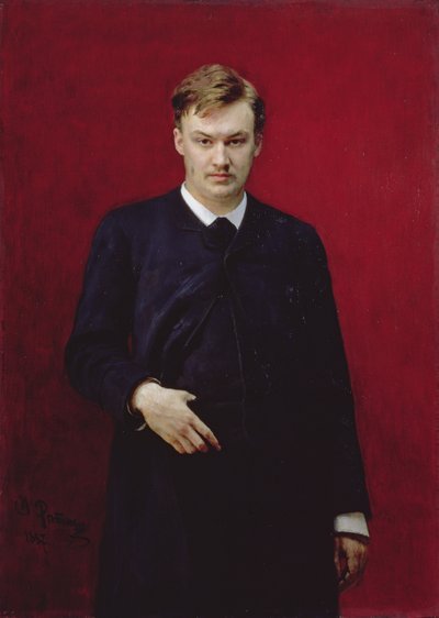 Porträt des Komponisten Alexander Konstantinovich Glazunov (1865-1936) von Ilya Efimovich Repin